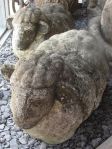 Charming Pair of Reconstituted Stone Sheep