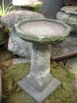 Early 20th Century English Carved Stone Birdbath