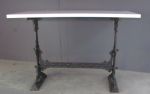 English 19th Century Iron and Marble Table