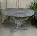 Round French Faux Bois Table