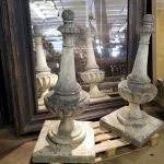 Pair of Exceptionally Tall Cast Stone Finials