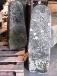 Pair of English Carved Stone Bollards