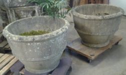 Large English Reconstituted Stone Planters